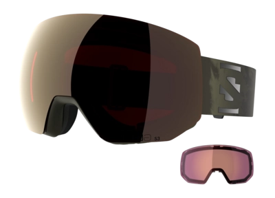 Skibril Salomon Unisex Radium Pro Sigma Olive Night / Gun Metal / Light Blue (+ Extra Lens)