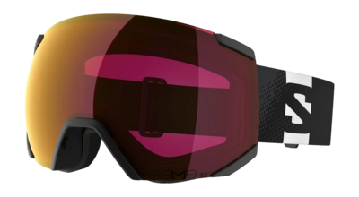 Skibril Salomon Unisex Radium Sigma Black / Poppy Red OTG