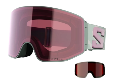 Skibril Salomon Unisex Sentry Prime Sigma Iceberg Green / Silver Pink (+ Extra Lens)