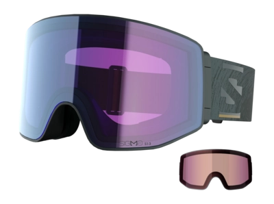 Skibril Salomon Unisex Sentry Prime Green Gables / Sky Blue Sigma Photochromic (+ Extra Lens) Cilindrische lens