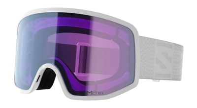 Skibril Salomon Unisex Sentry Pro S White / Sky Blue Sigma Photochromic Cilindrische lens
