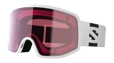 Skibril Salomon Unisex Sentry Pro S White / Silver Pink 26 Sigma Cilindrische lens