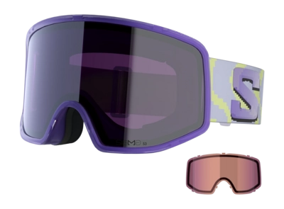 Skibril Salomon Unisex Sentry Pro Sigma Ultra Violet / Sky Blue / Light Blue (+ Extra Lens)