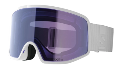 Skibril Salomon Unisex Sentry Pro Sigma White / Ice Blue Cilindrische lens