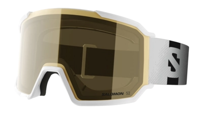 Skibril Salomon Unisex S/View 3 Access White / Gold WIDE VISION