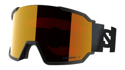 Skibril Salomon Unisex S/View 3 ML Black / Mid Red