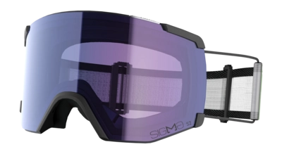 Skibril Salomon Unisex S/View Black / Ice Blue MTN Sigma Cilindrische lens