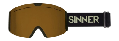 Skibril Sinner Unisex Arc S Matte Black Double Orange Vent Sferische lens