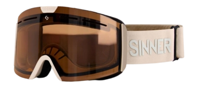 Skibril Sinner Unisex Arc Trans+ Matte Light Grey Double Trans+ Flash Mirror Orange To Smoke Vent
