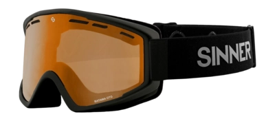 Skibril Sinner Heren Batawa OTG Matte Black Double Orange Vent 25