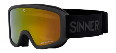 Skibril Sinner Junior Duck Mountain Matte Black Double Full Red Mirror 25