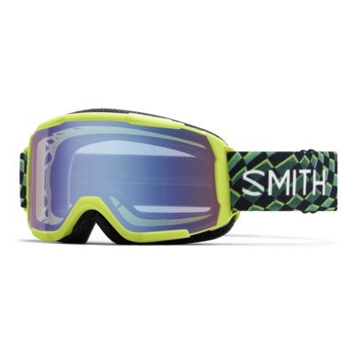 Skibril Smith Kids Daredevil Electric Lime Left Turn Blue Sensor Mirror Fog-X