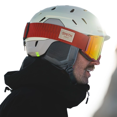 Ski Goggles Smith Unisex Squad Mag ChromaPop Everyday Red Mirror