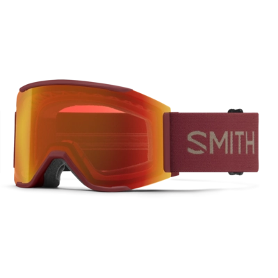 Ski Goggles Smith Unisex Squad Mag ChromaPop Everyday Red Mirror
