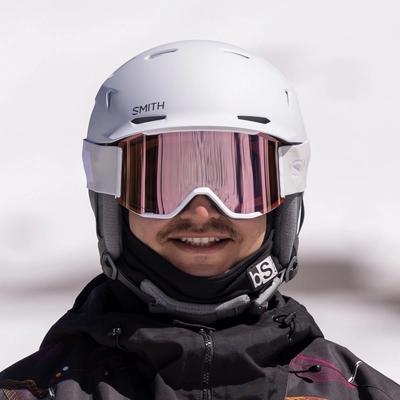 SMITH スミス 2026 SQUAD MAG / WHITE VAPOR Ski Goggles Smith Unisex Squad Mag ChromaPop Everyday Rose Gold