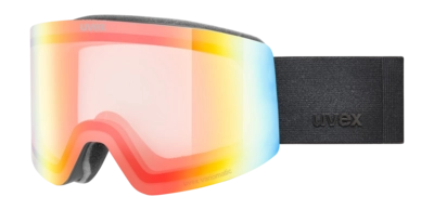 Skibril Uvex Unisex Provoqe V Black Matt/Rainbow Clear