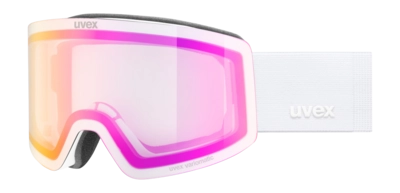 Skibril Uvex Unisex Provoqe V White Matt/Pink Clear