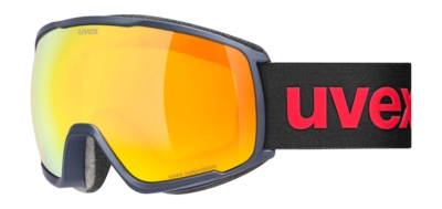 Skibril Uvex Unisex Victorious Small CV Dusk Blue Matt/Orange Yellow