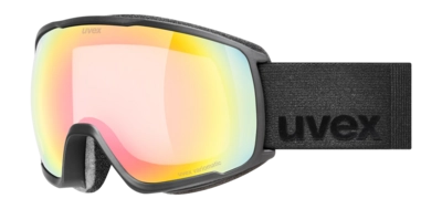 Skibril Uvex Unisex Victorious Small V Black Matt/Rainbow Clear
