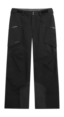 Skibroek Bergans Men Oppdal 3L Shell Pants Black Regular Fit