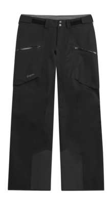 Skibroek Bergans Women Oppdal 3L Black Shell Pants Regular Fit