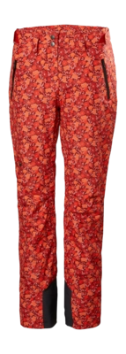 Skibroek Helly Hansen Women Legendary Insulated Pant Red Flower AOP Small Regular Fit