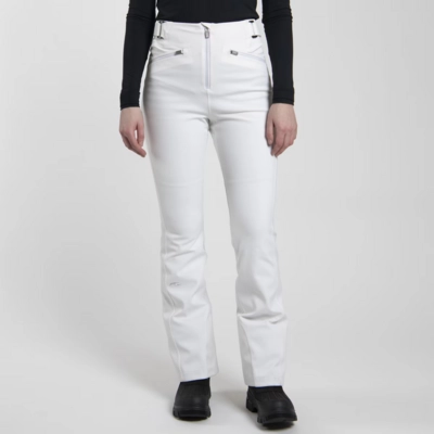 Skibroek KJUS Women Core Embrace White Pants Long Slim Fit