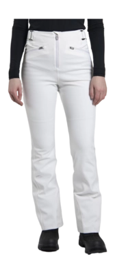 Skibroek KJUS Women Core Embrace White Pants Short Slim Fit
