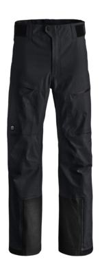 Skibroek Ortovox Herren Ravine Free 3L Pants Black Raven Loose Fit