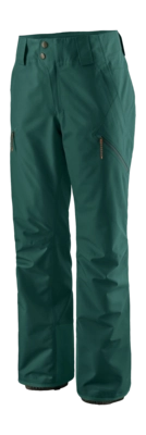Skibroek Patagonia Women Powder Town Pants Cascade Green Regular Fit