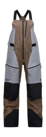 Skibroek Peak Performance Women Vertical Gore-Tex Pro 3L Shell Bib Terrain Tan/Light Grey Loose Fit