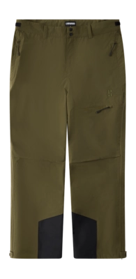 Skibroek Poederbaas Men Freeride 3L Shell Pant Olive Green Loose Fit