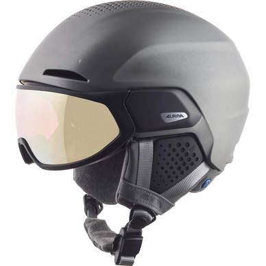 Skihelm Alpina Alto Qv Matt Gunmetal