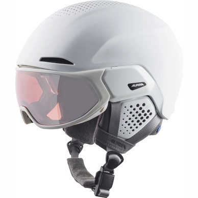 Skihelm Alpina Alto Qv White Matt