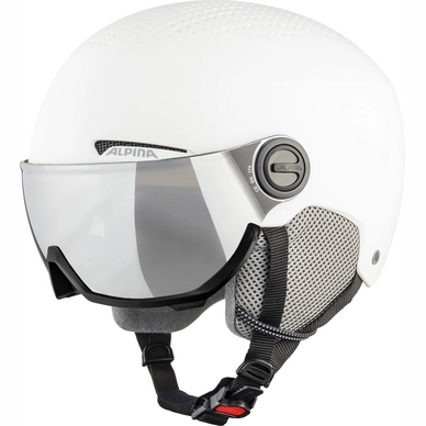 Ski Helmet Alpina Arber Visor Q Lite White Matt