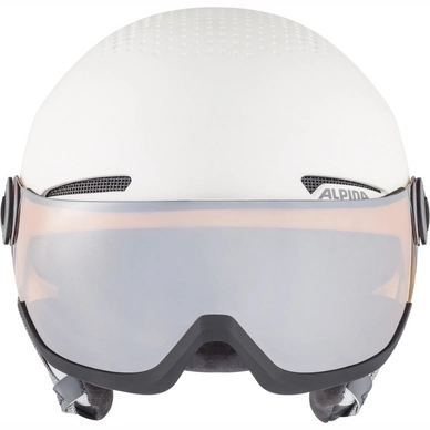 Skihelm Alpina Arber Visor Q Lite White Matt-3