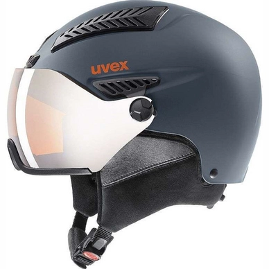 Casque de Ski Uvex Hlmt 600 Visor Dark Slate Orange Mat