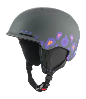 Skihelm Alpina Kids Brix Jr Midnight/Grey Leo Matt Inmold