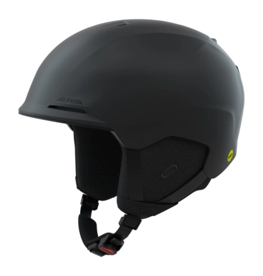Skihelm Alpina Dames Heren Kroon Mips Black Matt In-mold
