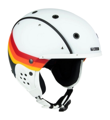Skihelm Casco SP-3 Nostalgia Multi ML Version with MagnetLink White Multicolour