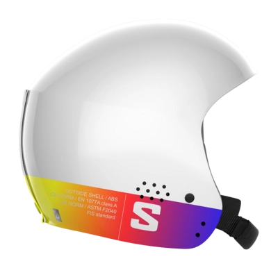 Skihelm Salomon Unisex S/Race FIS Injected White Gradient 26 EPS4D