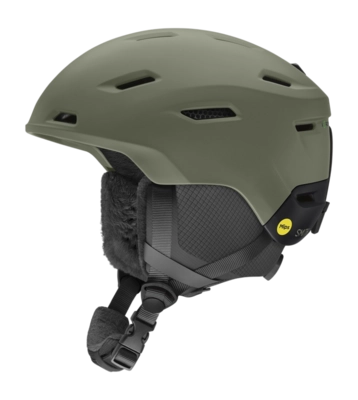Skihelm Smith Kids Descend Jr. Mips Matte Fatigue Green Black Koroyd