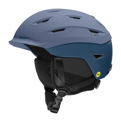 Skihelm Smith Unisex Level Matte Granite Blue Mediterranean Mips Koroyd