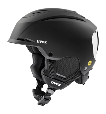 Skihelm Uvex Unisex Resolution MIPS Black/White Matt