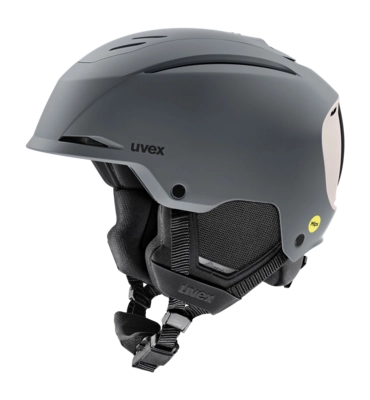 Skihelm Uvex Unisex Resolution MIPS Rhino/Warm Grey Matt