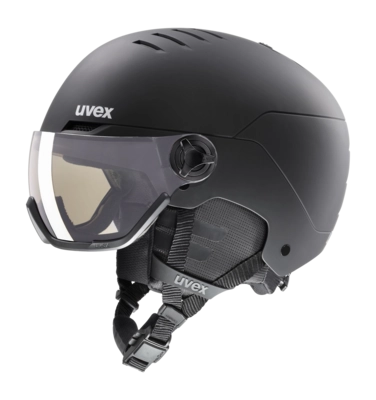 Skihelm Uvex Unisex Wanted Visor Pro V Black Matt
