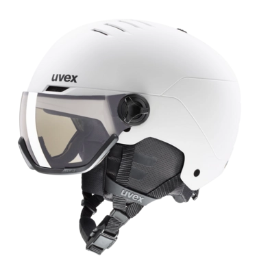 Skihelm Uvex Unisex Wanted Visor Pro V White Matt