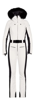 Skipak Goldbergh Women Parry Long Faux Border Snow White Slim Fit