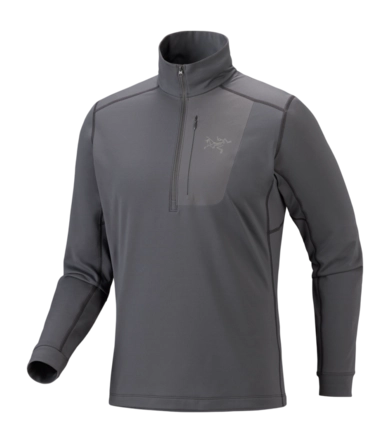 Skipully Arc'teryx Men Rho Lt Zip Neck Cloud Getailleerd
