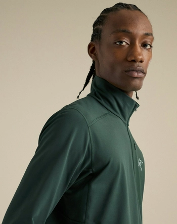 4---F26-X000009425-Rho-LT-Zip-Neck-Dark-Jade-Fabric-Detail